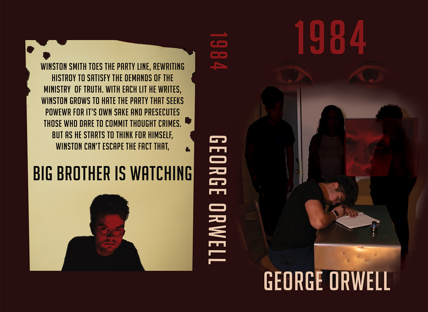 Original 1984 dark mooded 1984 Book Cover
